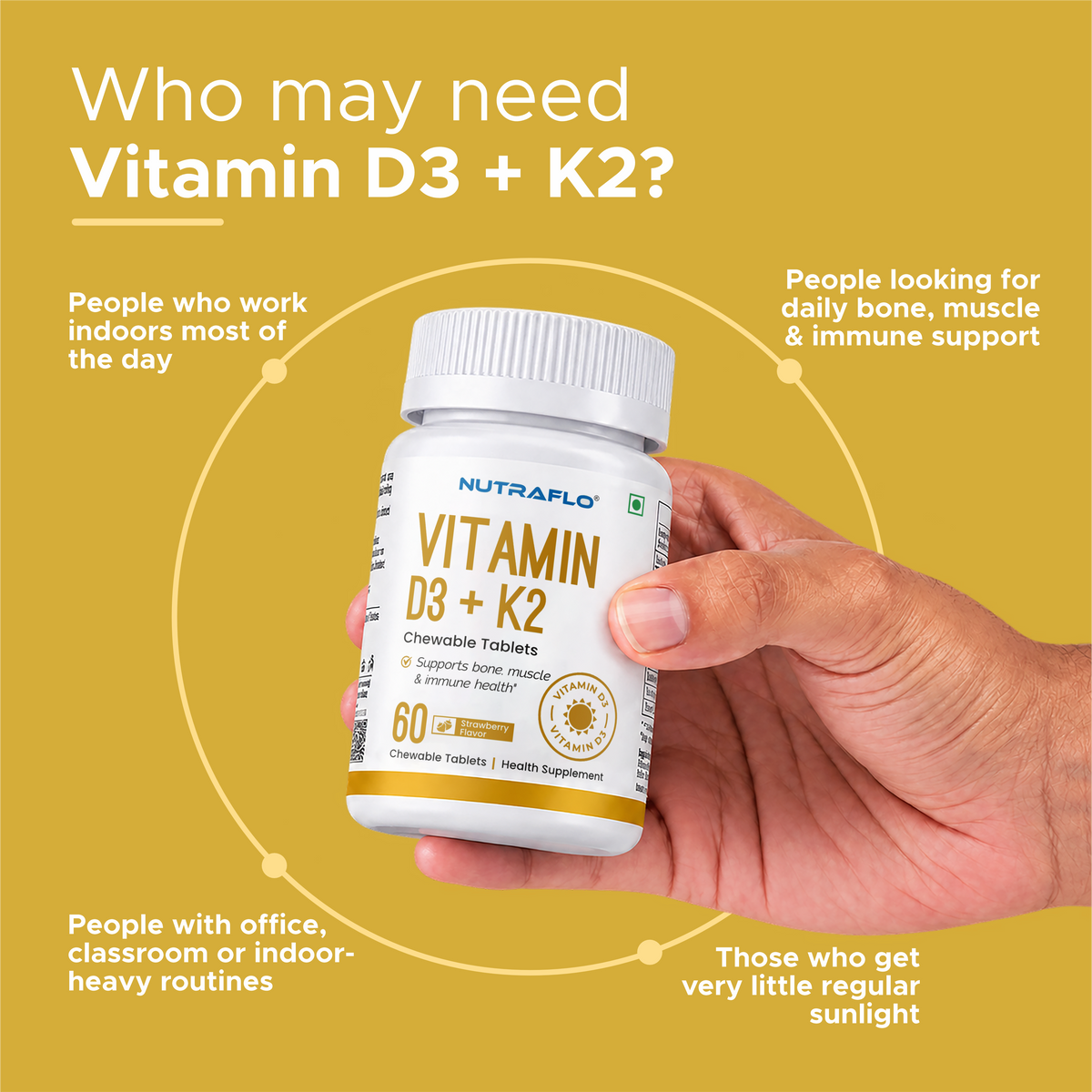 Vitamin D3 + K2